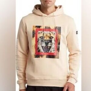 Well Known Studios Tiger Hoodie Unisex beige size Xlarge